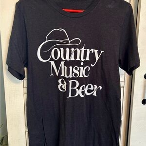 Pink Lily Women’s Country Music & Beer T-Shirt